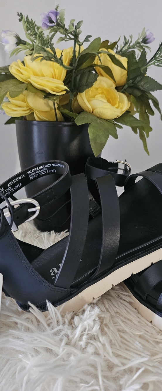 Black Strappy Platform Sandals